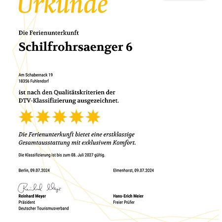 Ferienhaus Schilfrohrsänger 6 Fuhlendorf  Exterior foto